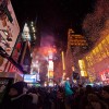 タイムズスクエアで新年の願いごとを書こう！