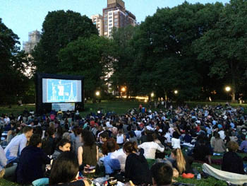 7月の無料野外映画 Daily Sun New York