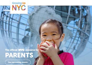 グローイングアップNYCのトップページより