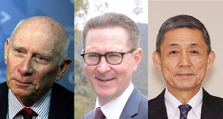 左から、パネリストのマイケル・マクデビット、ローリー・メドカーフ、山口昇