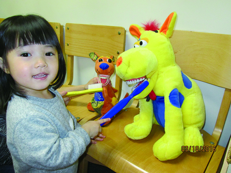 こっち向いてる