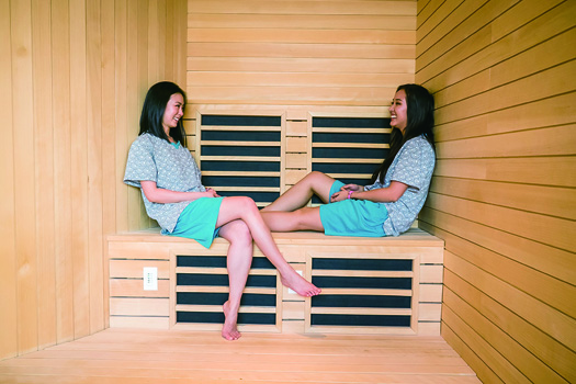 FAR INFRARED SAUNA WITH PEOPLE