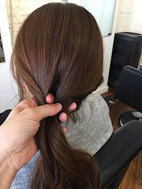 上の結び目だけをくるりんぱ★