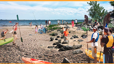 公園の完成予定図。クオモ知事のツイッタ(@NYGovCuomo)より