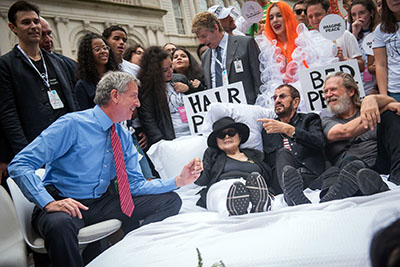 ビル・デブラシオ市長もイベントに参加した(photo: Ed Reed/Mayoral Photography Office)