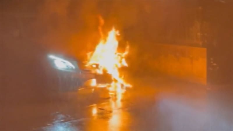 車内から灯油容器発見 高級車放火 で男逮捕 Daily Sun New York